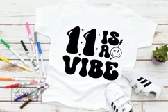 11 Is A Vibe SVG - 11th Birthday Retro - Eleven Birthday Boy Product Image 3