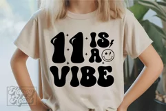 11 Is A Vibe SVG - 11th Birthday Retro - Eleven Birthday Boy Product Image 5