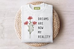 Manifest Quotes with Birth Month Flower Tee 11 Product Image 3