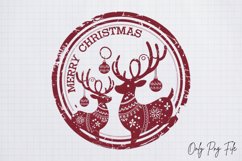 Christmas Post Stamps Merry christmas PNG Product Image 1