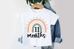 11 Months SVG | Baby Milestone SVG | Baby SVG | Newborn SVG Product Image 3