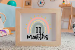 11 Months SVG | Baby Milestone SVG | Baby SVG | Newborn SVG Product Image 4