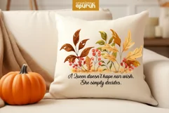 Autumn Floral Motivational Quotes Sublimation 11 Product Image 1