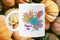 Pink Fall Pumpkin Sublimation Design PNG, Halloween Pumpkin Product Image 2