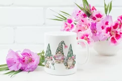 Garden Gnome Png | Gnome With Rabbit | Floral Gnome Png Product Image 3