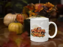 Digital Download Pumpkin Truck PNG Product Image 3