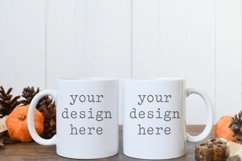11 OZ Coffee Cup Mug Fall Mockup | Autumn SVG Sublimation Product Image 1