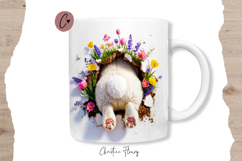 Funny Spring Bunny Break Through Mug Wrap Product Image 3