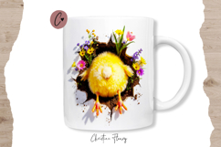Funny Spring Chick Break Through Mug Wrap Product Image 3