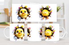 Funny Spring Chick Break Through Mug Wrap Product Image 5