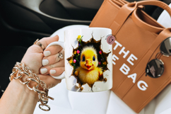 Funny Spring Duck Break Through Mug Wrap Product Image 2