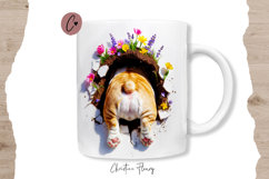 Funny Spring Bulldog Break Through Mug Wrap Product Image 3