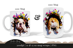 Funny Spring Bulldog Break Through Mug Wrap Product Image 6
