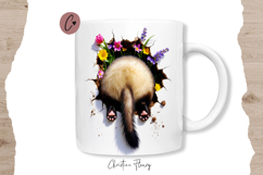Funny Spring Ferret Break Through Mug Wrap Product Image 3
