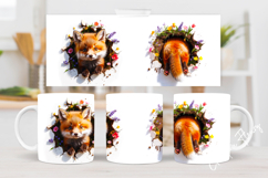 Funny Spring Fox Break Through Mug Wrap Product Image 5