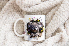 Funny Spring Koala Break Through Mug Wrap Product Image 4