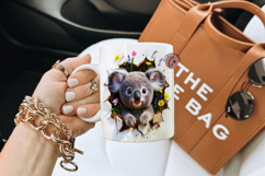 Funny Spring Koala Break Through Mug Wrap Product Image 2