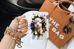 Funny Spring Lamb Break Through Mug Wrap Product Image 2