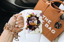 Funny Spring Otter Break Through Mug Wrap Product Image 2