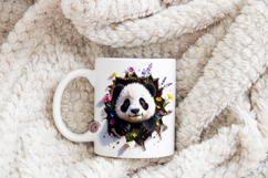 Funny Spring Panda Break Through Mug Wrap Product Image 4