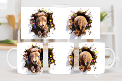 Funny Spring Pony Break Through Mug Wrap Product Image 5