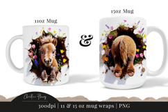 Funny Spring Pony Break Through Mug Wrap Product Image 6