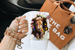 Funny Spring Pony Break Through Mug Wrap Product Image 2