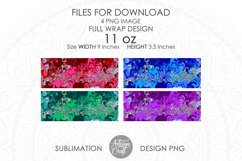 11 oz Mug sublimation template, fluid art, pastel colors Product Image 3