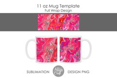 Sublimation mug design, fluid art, chunky glitter Product Image 3