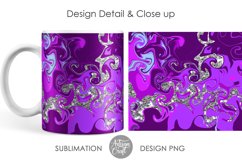 11 oz Mug sublimation template, fluid art, pastel colors Product Image 4