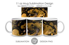 Sublimation mug designs, 11 oz Mug, acrylic pour cells Product Image 5