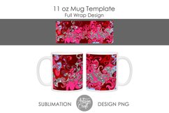 11 oz Mug sublimation template, fluid art, pastel colors Product Image 2