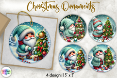 Christmas Ornament Bundle, Cute Nordic Gnome Ornament Print Product Image 13
