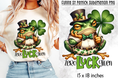 Funny St Patrick Frog Sublimation Bundle, Sarcastic Quotes Product Image 11