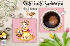 Easter Bunny Square Coaster Bundle | Vintage Easter Coaster Product Image 14