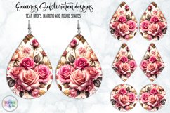 Vintage Flowers Earrings Design, Baroque Floral Earrings Product Image 1