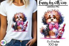 Funny Dog Sublimation Bundle, Funny Wine Quotes Bundle Product Image 14