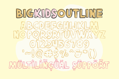 Big Kids - All Caps Solid &amp; Outline Ugly Font Product Image 10
