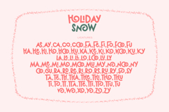 Holiday Snow - Cute Display Ligature Font Product Image 11