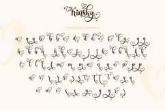 Kinsky - Calligraphy Font with Heart Accent Product Image 11