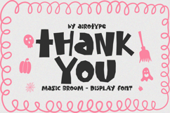 Magic Broom | Imperfect Halloween Fun Font Product Image 11