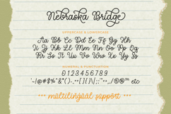 Nebraska Bridge - Monoline Cursive Font Product Image 12