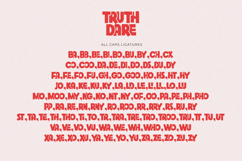 Truth Dare - Bold All Caps Display Ligature Font Product Image 11