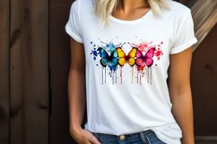 Butterfly Sublimation | Watercolour Colourful Butterfly PNG Product Image 2