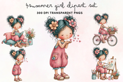 Summer Girl Clipart PNG Product Image 1