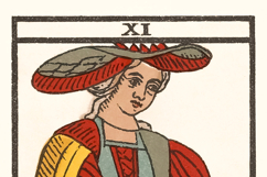 Tarot Besancon Marseille Type Rare Old Tarot Deck Complete Product Image 3