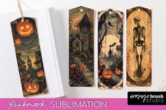 Vintage Halloween Bookmark - Printable Scrapbook Bookmarks Product Image 1