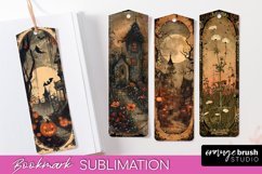Vintage Halloween Bookmark - Printable Scrapbook Bookmarks Product Image 1