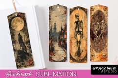 Vintage Halloween Bookmark - Printable Scrapbook Bookmarks Product Image 1