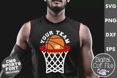 Basketball Shirt Svg | Basketball Svg | Basketball Mascot 11 Product Image 1